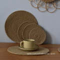 anti-slip Jute flax wholesale coffe mat